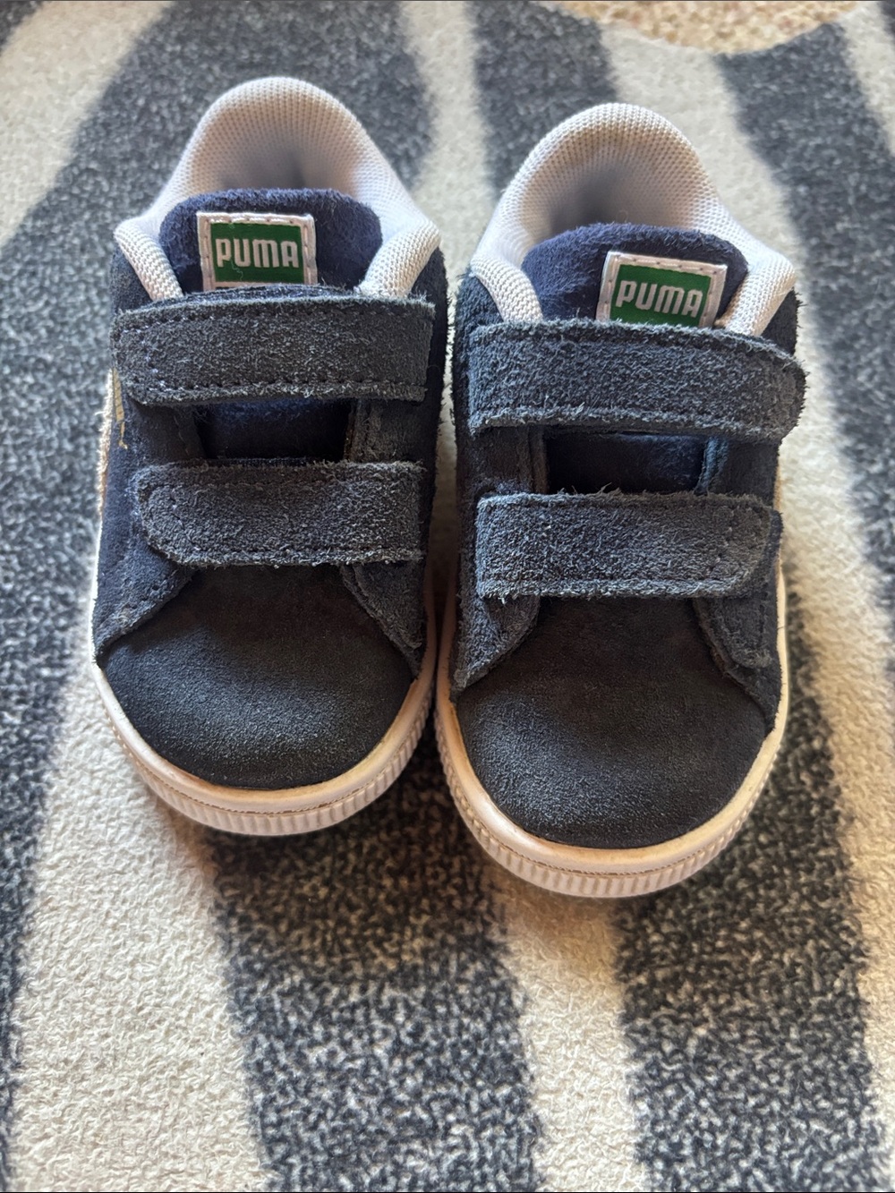Puma Toddler Suede Hook-and-Loop Sneakers